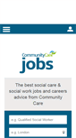 Mobile Screenshot of jobs.communitycare.co.uk