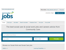 Tablet Screenshot of jobs.communitycare.co.uk