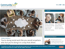 Tablet Screenshot of communitycare.co.uk
